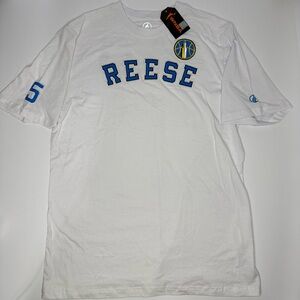 Reese White and Blue Graphic Tee WNBA
